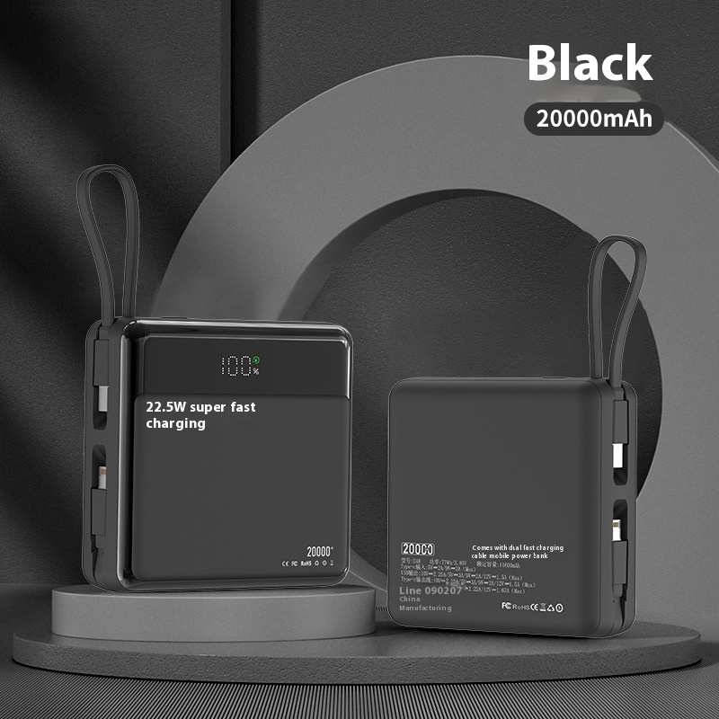 Super Fast Charge Power Bank With Cable