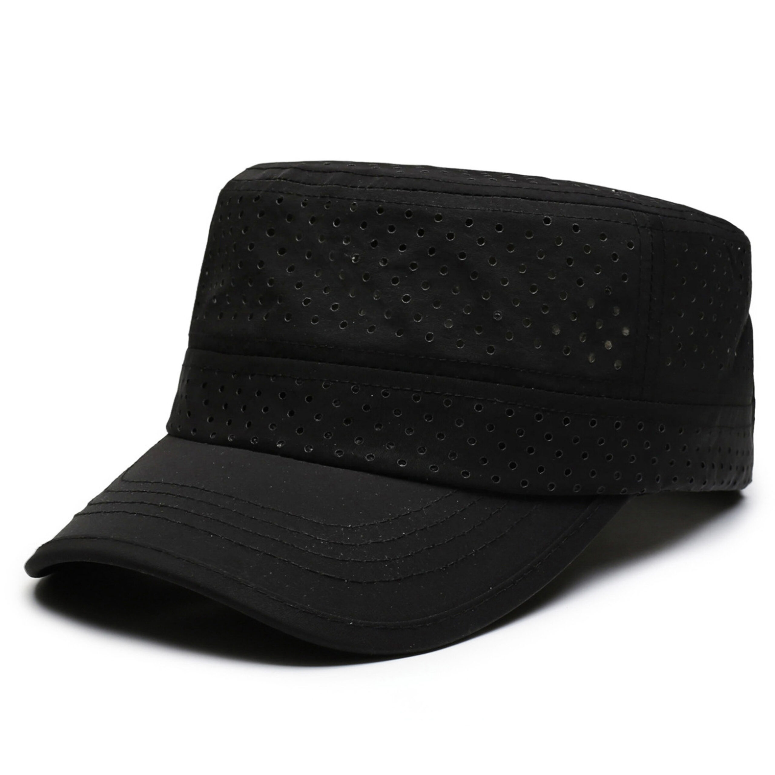 Men's And Women's Solid-color Mesh Breathable Lightweight And Stylish Simple Style Bow-shaped Brimmed Flat-top Hat Suitable For Outdoor Hiking And Daily Outings