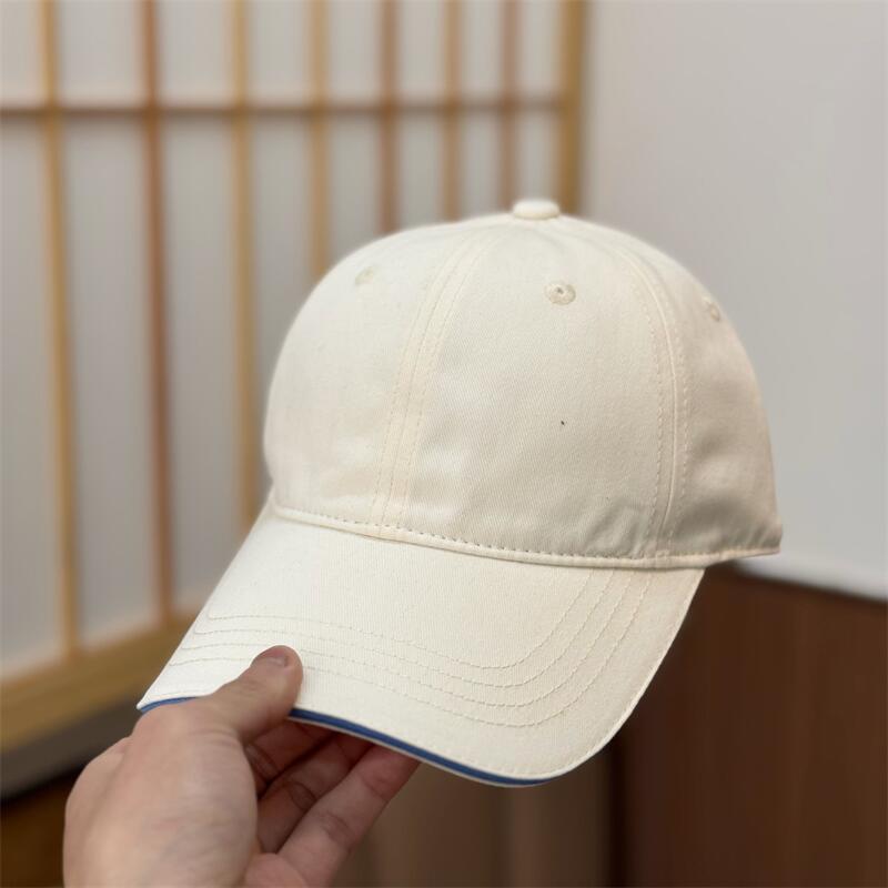 Korean-style Mens Hat, Japanese-style Minimalist Versatile Solid-color Baseball Cap