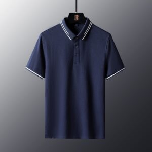 Anti-wrinkle Breathable Turn-down Collar Solid-color Shirt