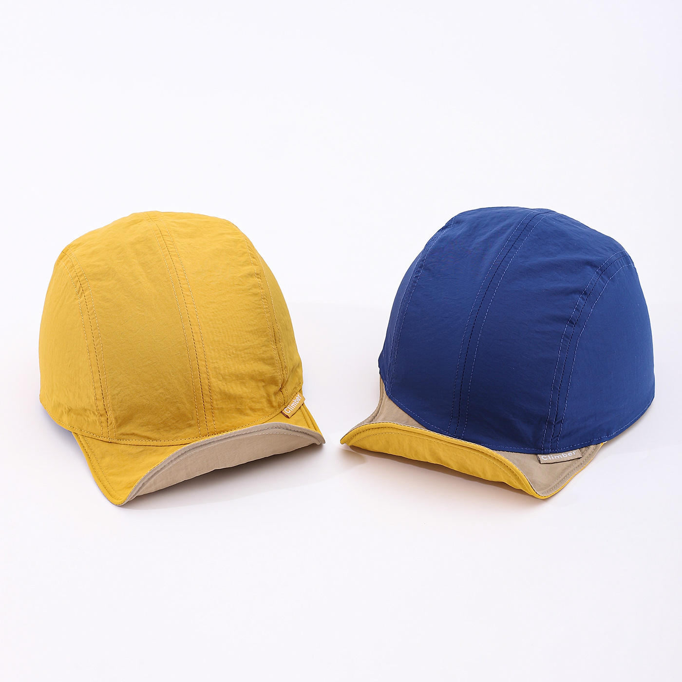 Men's Double-sided Color-matched Waterproof Shapable Short-brim Casual Style Baseball Cap Suitable For Daily Commuting, Outdoor Activities And Fishing.