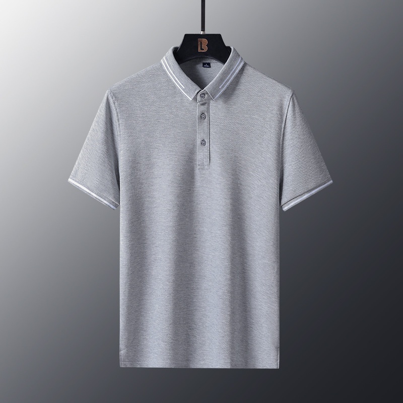 Anti-wrinkle Breathable Turn-down Collar Solid-color Shirt