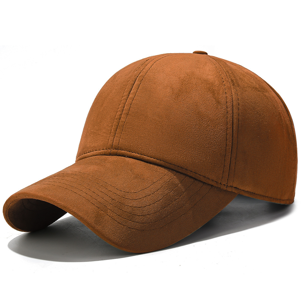 Winter Fleece-Lined Warm Plain Baseball Cap Sheepskin Fleece