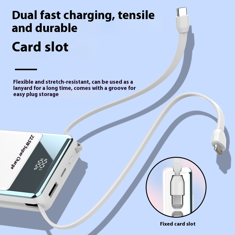 Super Fast Charge Power Bank With Cable