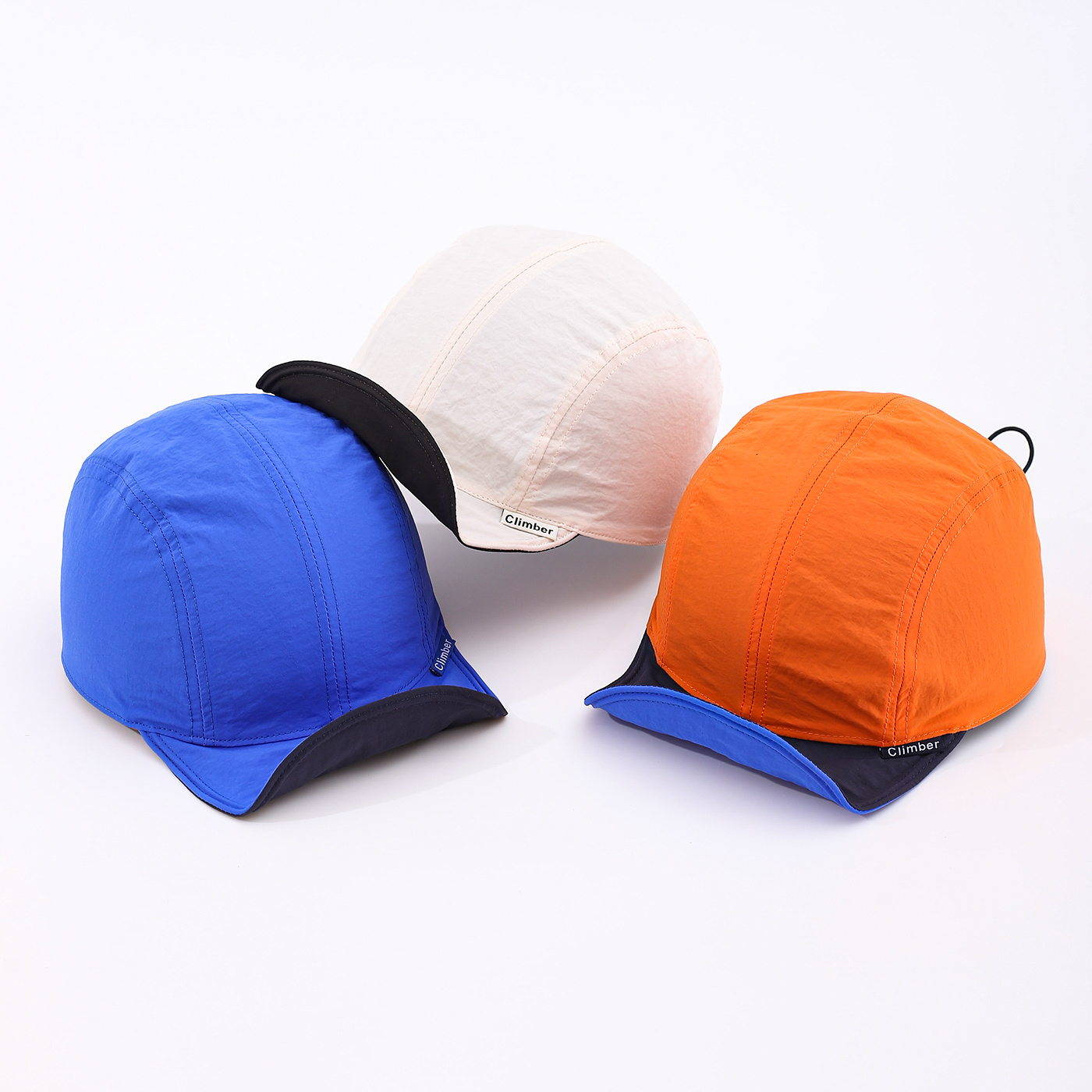Men's Double-sided Color-matched Waterproof Shapable Short-brim Casual Style Baseball Cap Suitable For Daily Commuting, Outdoor Activities And Fishing.